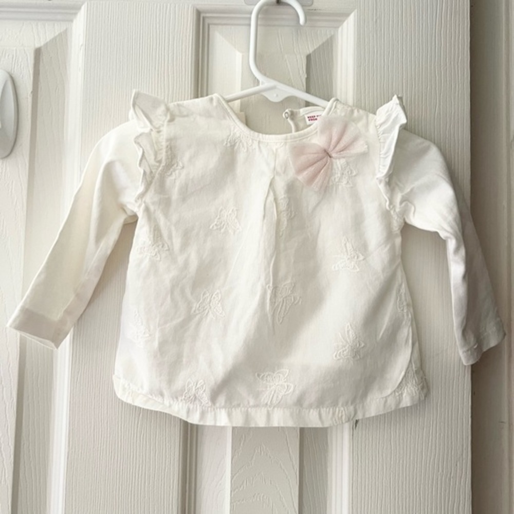 Zara|baby girl/ Long Sleeve T Shirt/Blouse- Size 6-9 months
